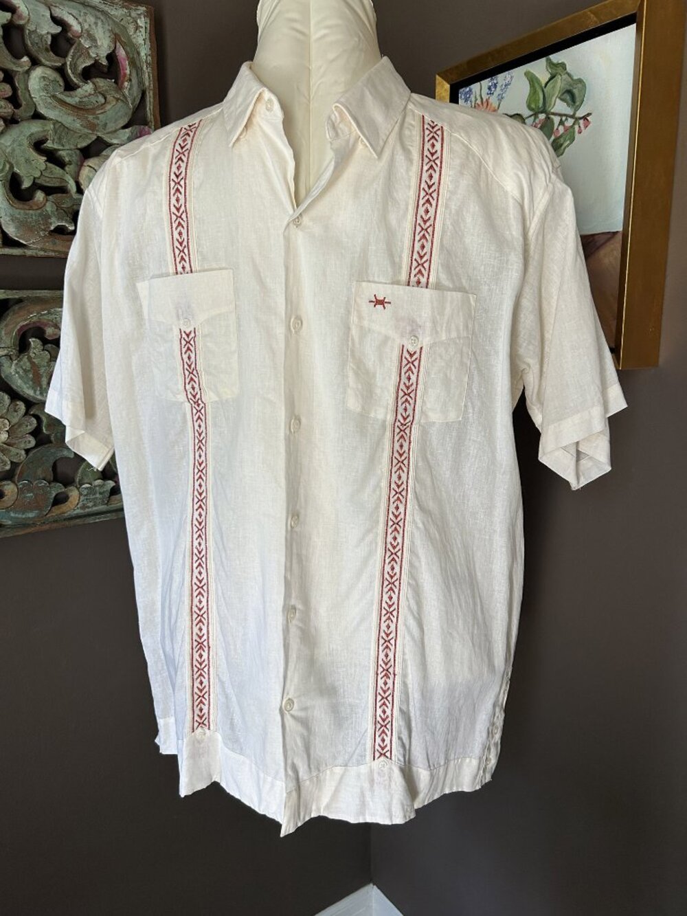 TEXAS STANDARD Tejas Guayabera Mens Shirt - NWT XL